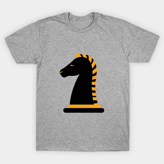 Black and Orange Knight T-Shirt by C3llsD